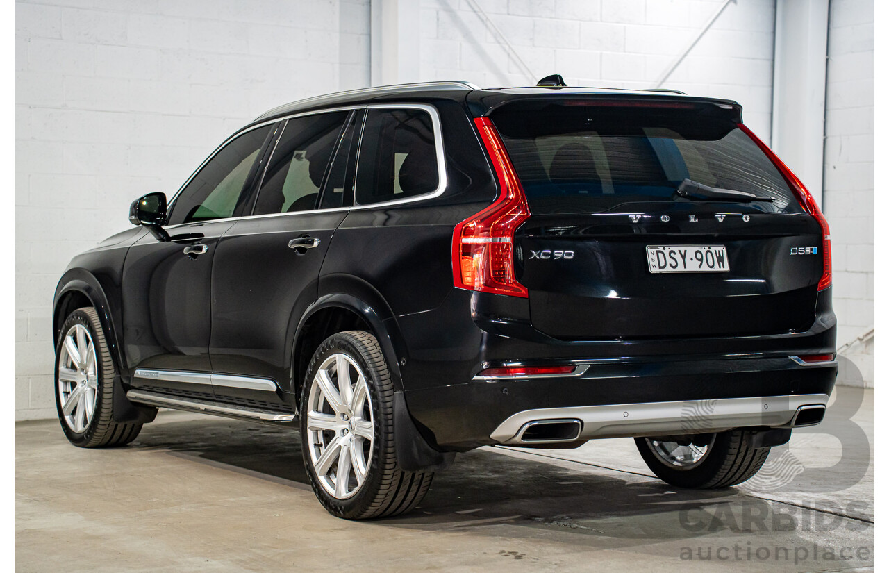 11/2017 Volvo XC90 D5 Inscription Polestar Upgrade (AWD) 256 MY18 4d Wagon Onyx Black Metallic Turbo Diesel 2.0L - 7 Seater