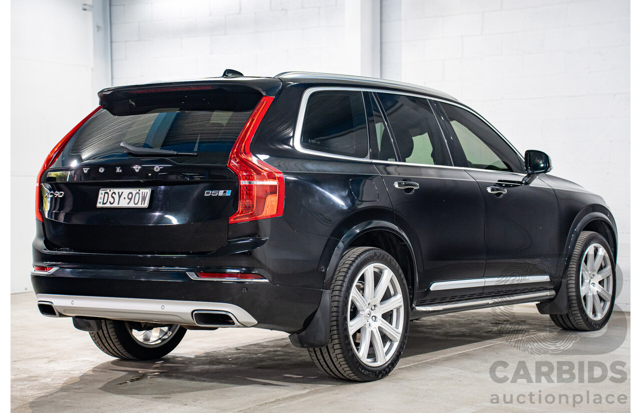 11/2017 Volvo XC90 D5 Inscription Polestar Upgrade (AWD) 256 MY18 4d Wagon Onyx Black Metallic Turbo Diesel 2.0L - 7 Seater