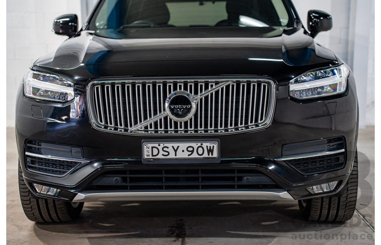11/2017 Volvo XC90 D5 Inscription Polestar Upgrade (AWD) 256 MY18 4d Wagon Onyx Black Metallic Turbo Diesel 2.0L - 7 Seater