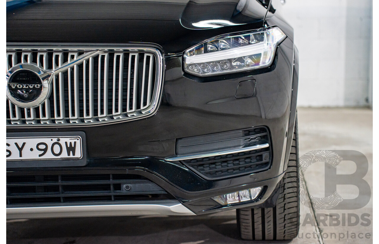 11/2017 Volvo XC90 D5 Inscription Polestar Upgrade (AWD) 256 MY18 4d Wagon Onyx Black Metallic Turbo Diesel 2.0L - 7 Seater