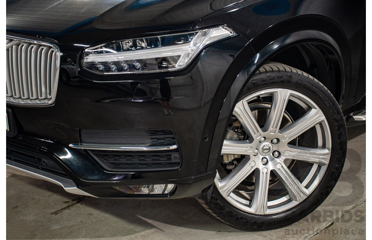 11/2017 Volvo XC90 D5 Inscription Polestar Upgrade (AWD) 256 MY18 4d Wagon Onyx Black Metallic Turbo Diesel 2.0L - 7 Seater