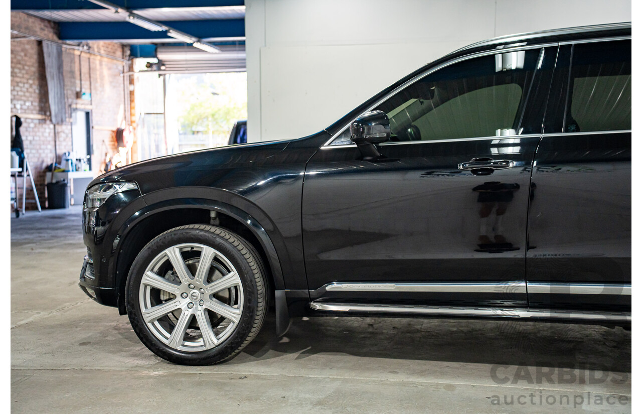 11/2017 Volvo XC90 D5 Inscription Polestar Upgrade (AWD) 256 MY18 4d Wagon Onyx Black Metallic Turbo Diesel 2.0L - 7 Seater
