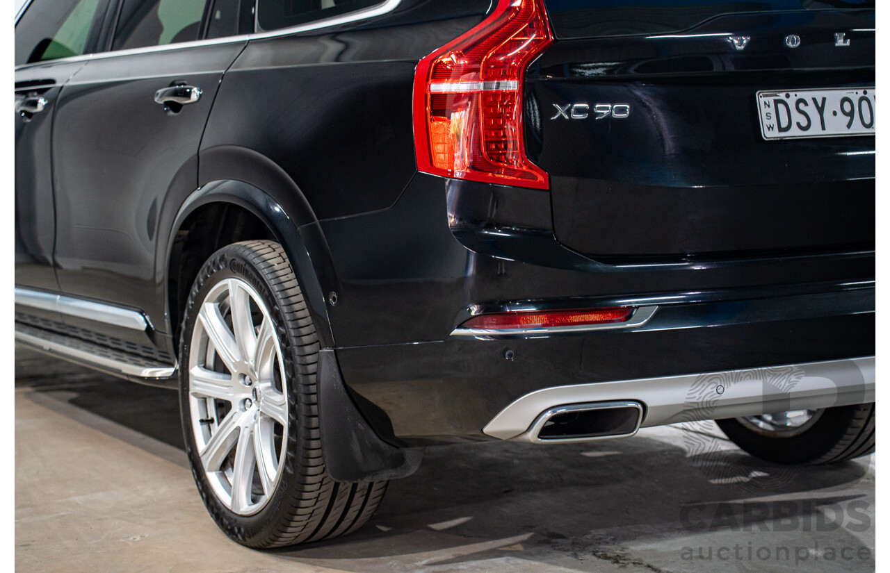11/2017 Volvo XC90 D5 Inscription Polestar Upgrade (AWD) 256 MY18 4d Wagon Onyx Black Metallic Turbo Diesel 2.0L - 7 Seater