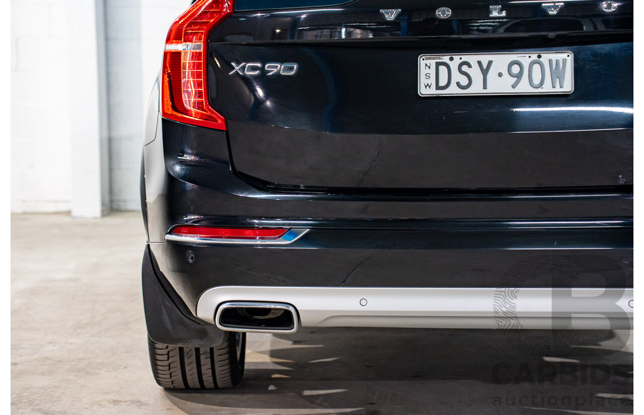11/2017 Volvo XC90 D5 Inscription Polestar Upgrade (AWD) 256 MY18 4d Wagon Onyx Black Metallic Turbo Diesel 2.0L - 7 Seater