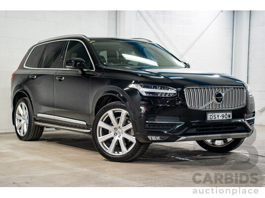 11/2017 Volvo XC90 D5 Inscription Polestar Upgrade (AWD) 256 MY18 4d Wagon Onyx Black Metallic Turbo Diesel 2.0L - 7 Seater