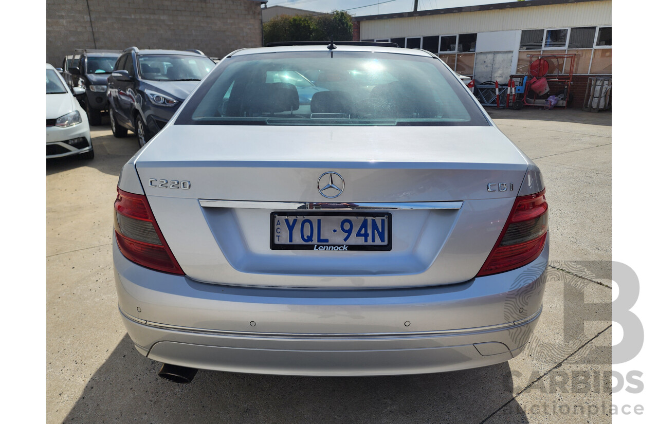 5/2009 Mercedes-Benz C220 CDI Classic W204 4d Sedan Silver 2.1L