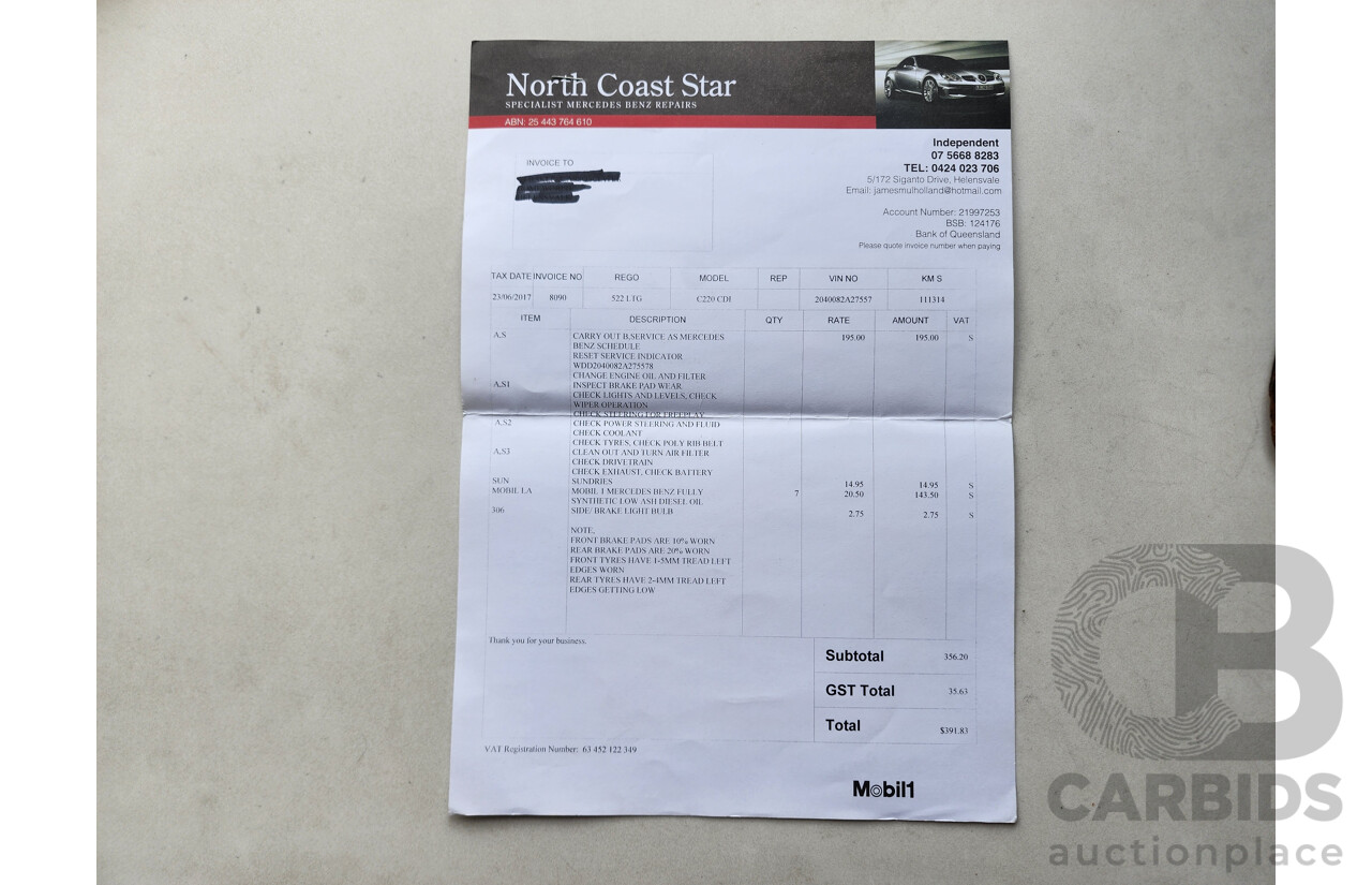 5/2009 Mercedes-Benz C220 CDI Classic W204 4d Sedan Silver 2.1L