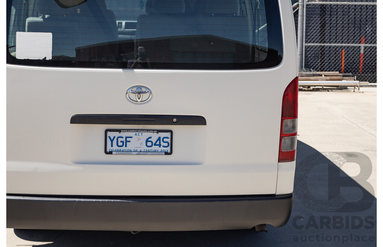 7/2008 Toyota Hiace Commuter KDH223R MY07 UPGRADE Bus White 3.0L - 10 seats