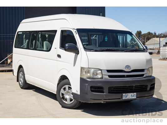 7/2008 Toyota Hiace Commuter KDH223R MY07 UPGRADE Bus White 3.0L - 10 seats