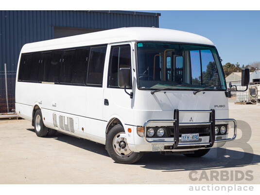10/2007 Mitsubishi Fuso Rosa Turbo Diesel 3.9L 17 Seater Bus with Braun Vista Commercial Wheelchair Lift