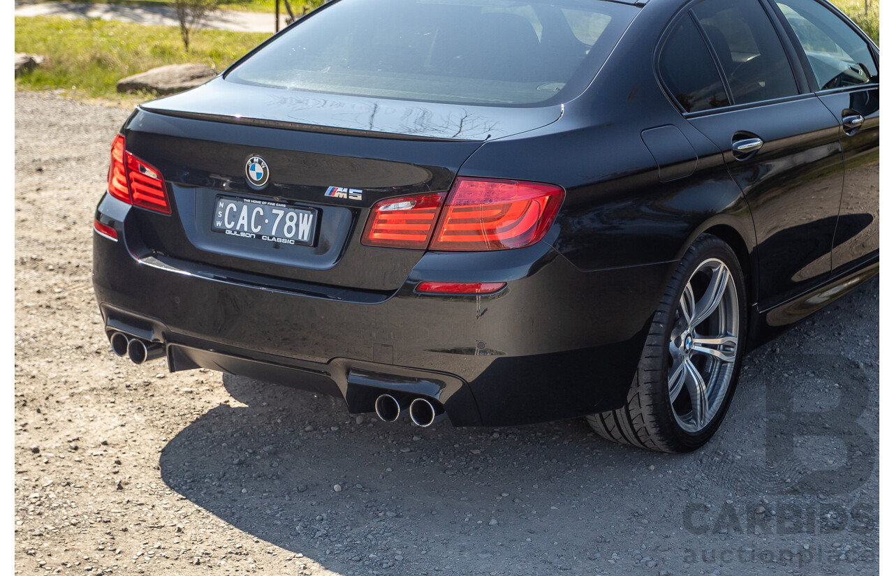 7/2012 BMW M5 F10 MY12 4d Sedan Sapphire Black Metallic Twin Turbo V8 4.4L
