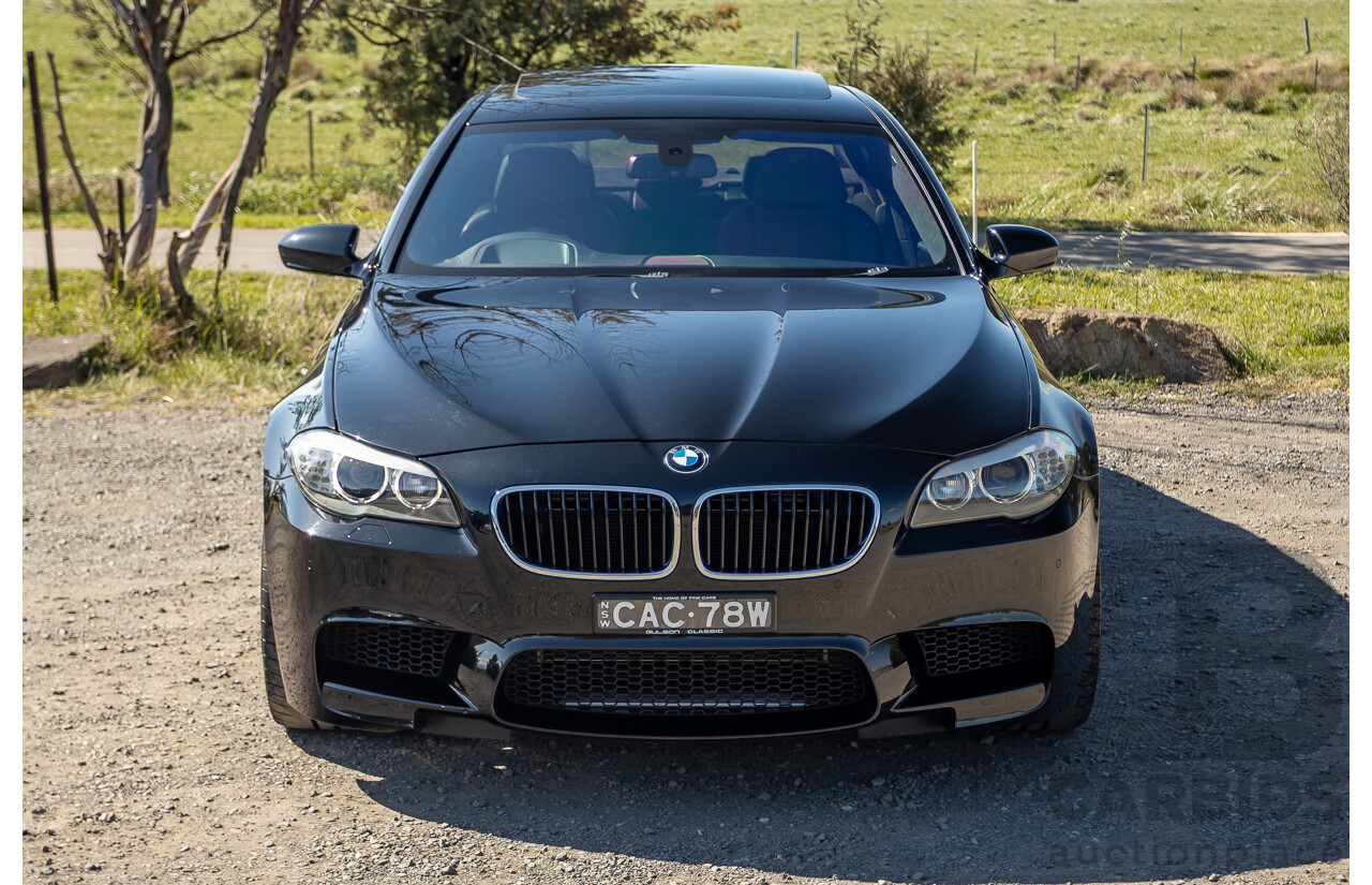 7/2012 BMW M5 F10 MY12 4d Sedan Sapphire Black Metallic Twin Turbo V8 4.4L