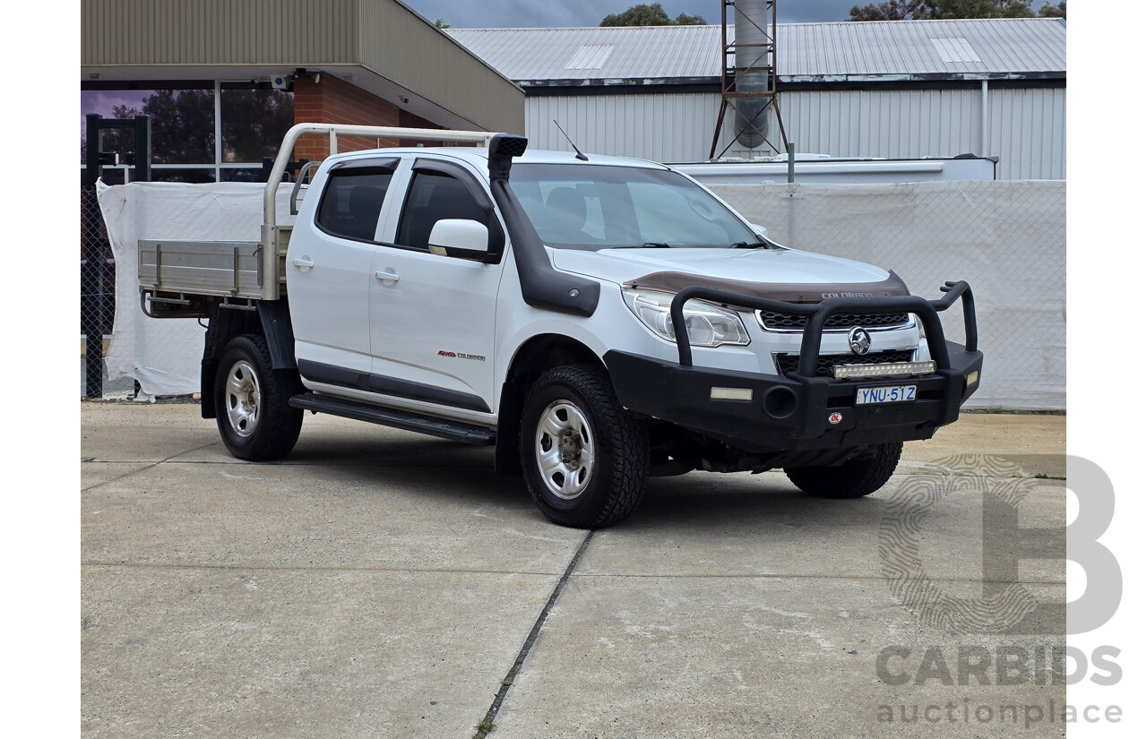 04/2015 Holden Colorado LS (4x4) RG MY15 Crew C/Chas White Turbo Diesel 2.8L