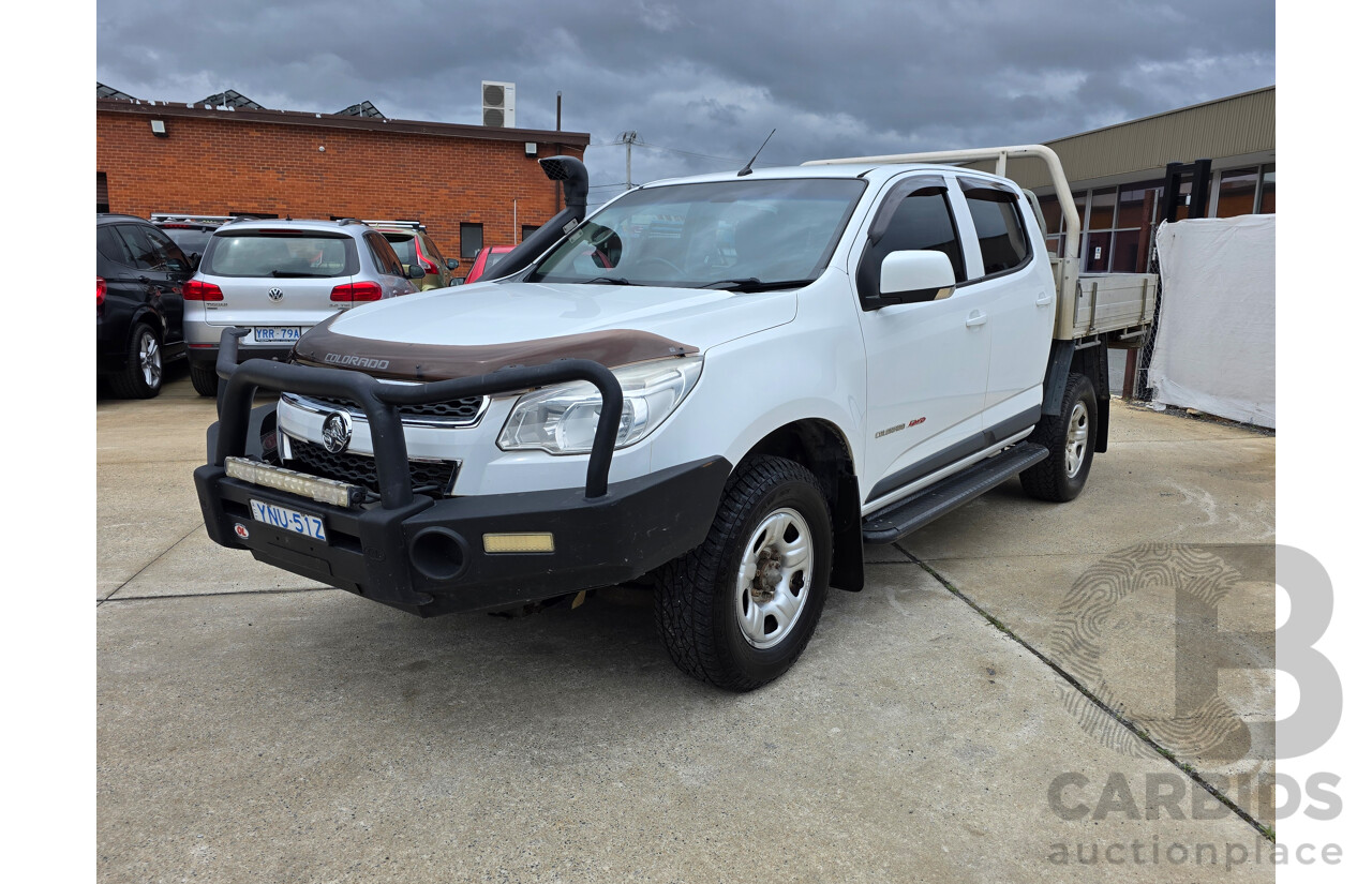 04/2015 Holden Colorado LS (4x4) RG MY15 Crew C/Chas White Turbo Diesel 2.8L