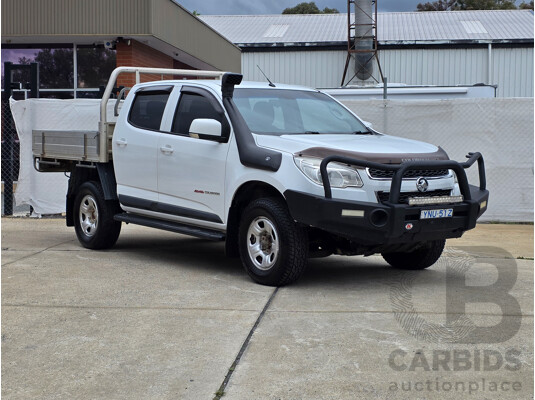 04/2015 Holden Colorado LS (4x4) RG MY15 Crew C/Chas White Turbo Diesel 2.8L