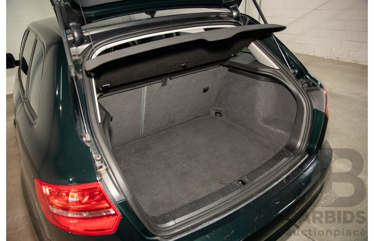 12/2009 Audi A3 Sportback 2.0 TFSI Quattro AMB 8P MY10 5d Hatchback Deep Green Pearl Turbo 2.0L