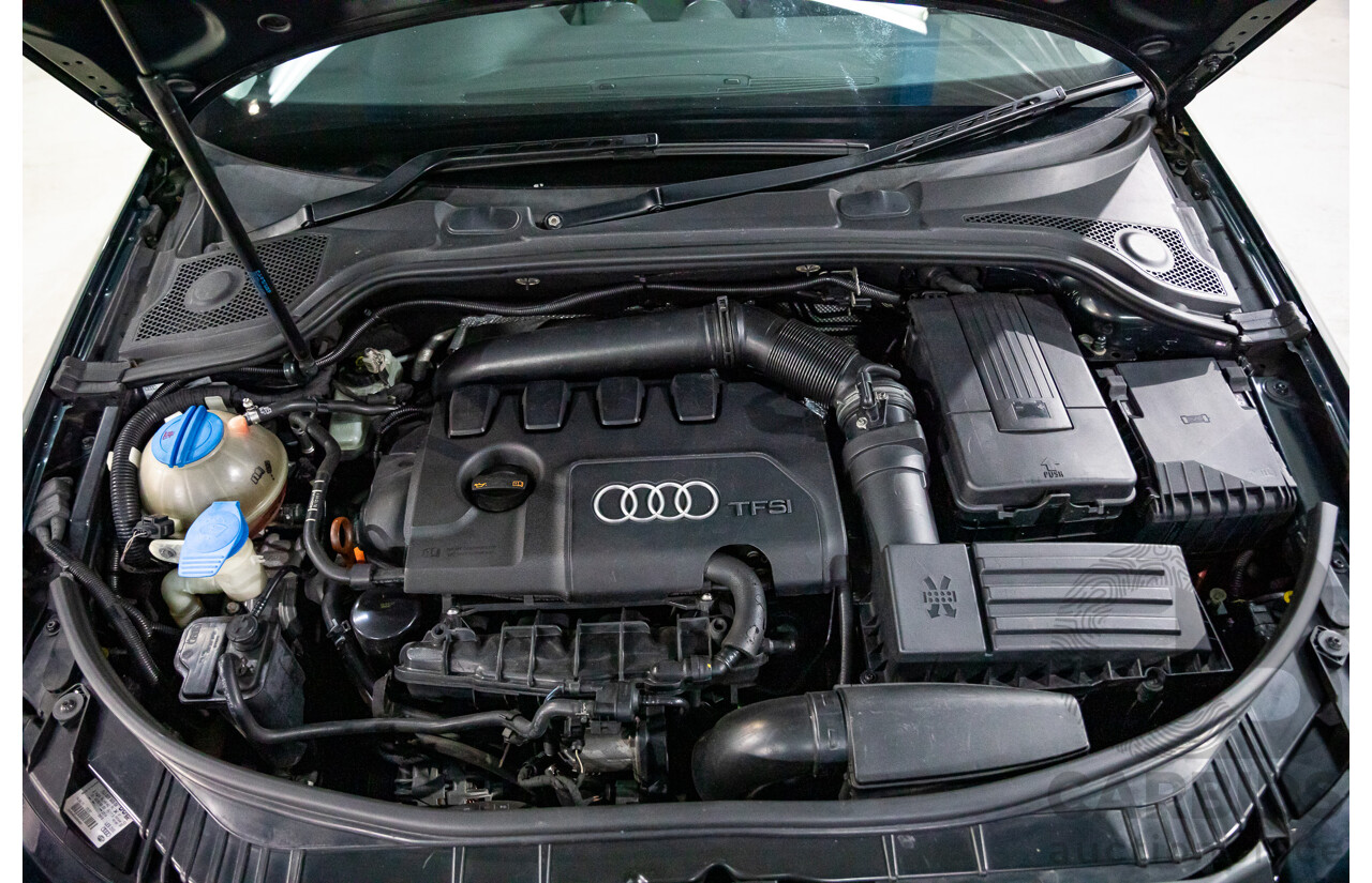 12/2009 Audi A3 Sportback 2.0 TFSI Quattro AMB 8P MY10 5d Hatchback Deep Green Pearl Turbo 2.0L