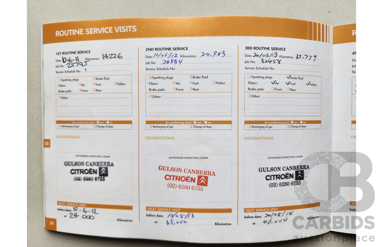 7/2010 Citroen C4 HDi MY09 5d Hatchback Gold 1.6L