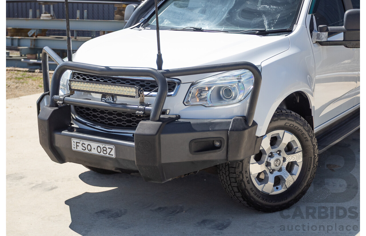 06/2015 Holden Colorado LTZ (4x4) RG MY16 Crew Cab Summit White Turbo Diesel 2.8L