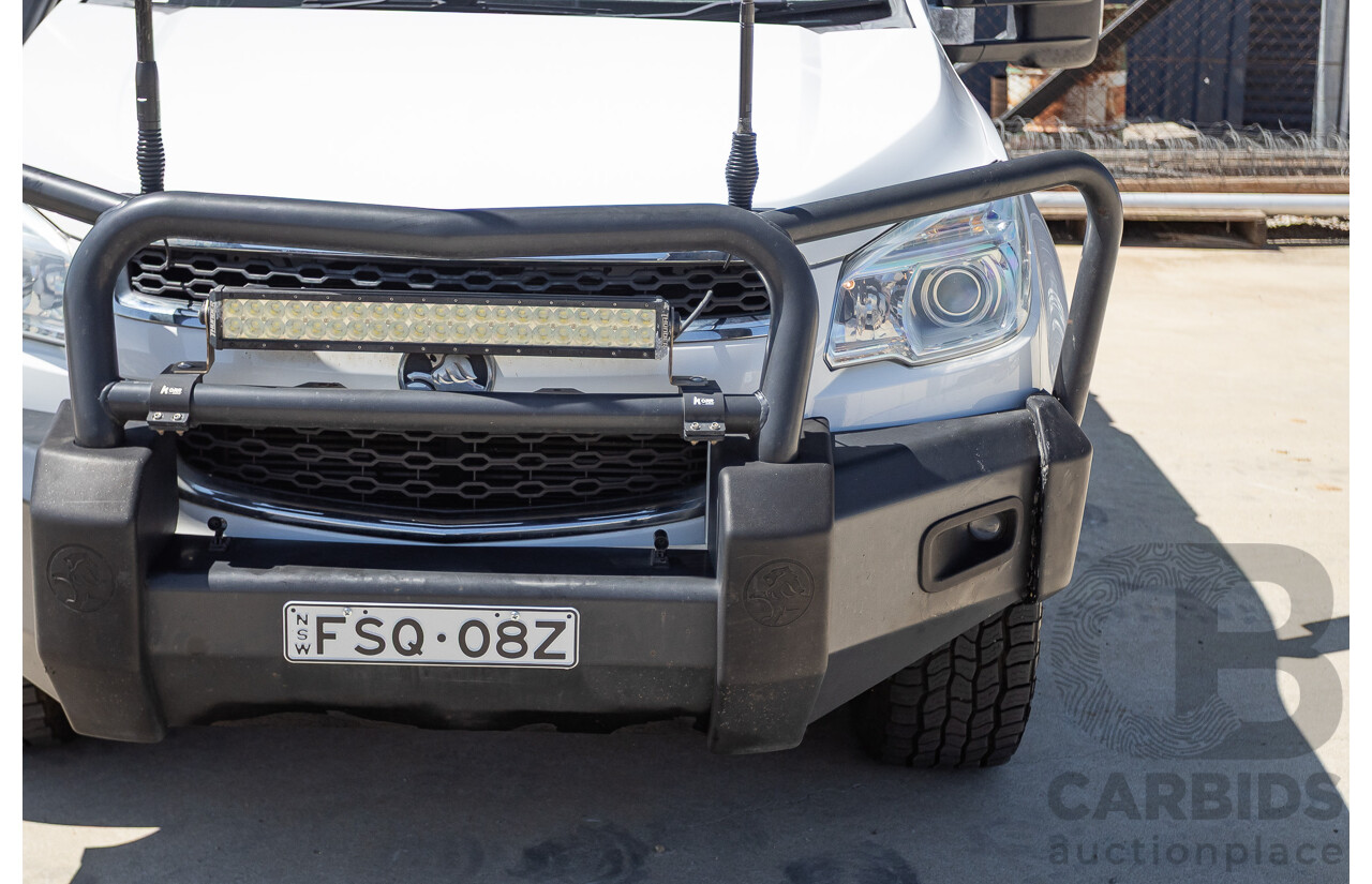 06/2015 Holden Colorado LTZ (4x4) RG MY16 Crew Cab Summit White Turbo Diesel 2.8L