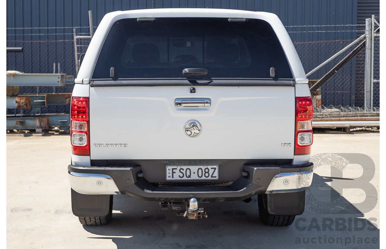 06/2015 Holden Colorado LTZ (4x4) RG MY16 Crew Cab Summit White Turbo Diesel 2.8L