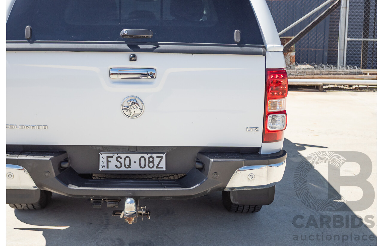 06/2015 Holden Colorado LTZ (4x4) RG MY16 Crew Cab Summit White Turbo Diesel 2.8L