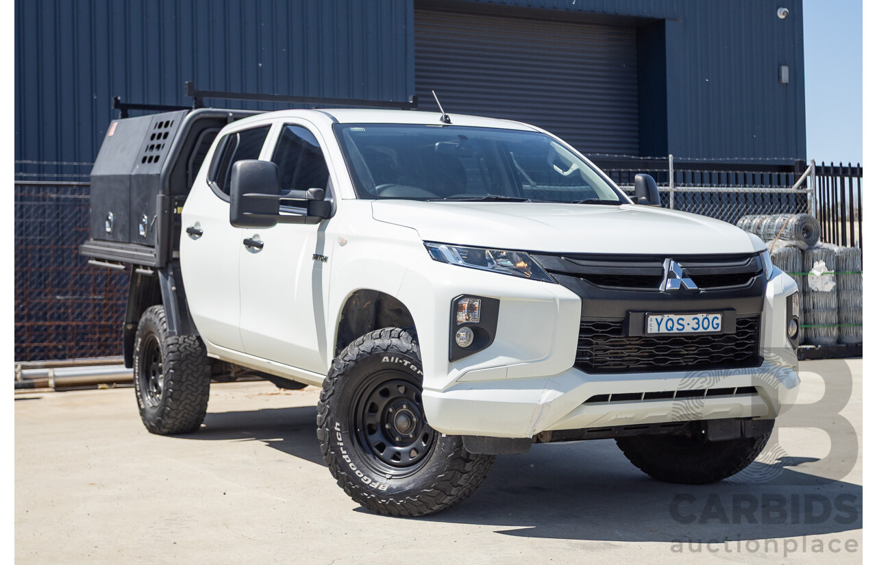 07/2019 Mitsubishi Triton GLX (4x4) MR MY19 C/Chas White 2.4L