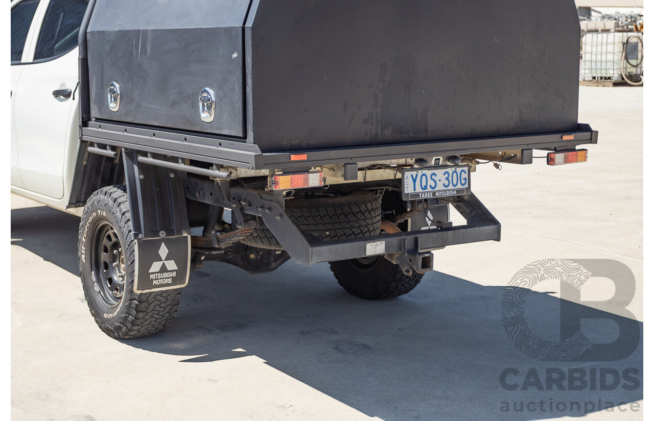 07/2019 Mitsubishi Triton GLX (4x4) MR MY19 C/Chas White 2.4L