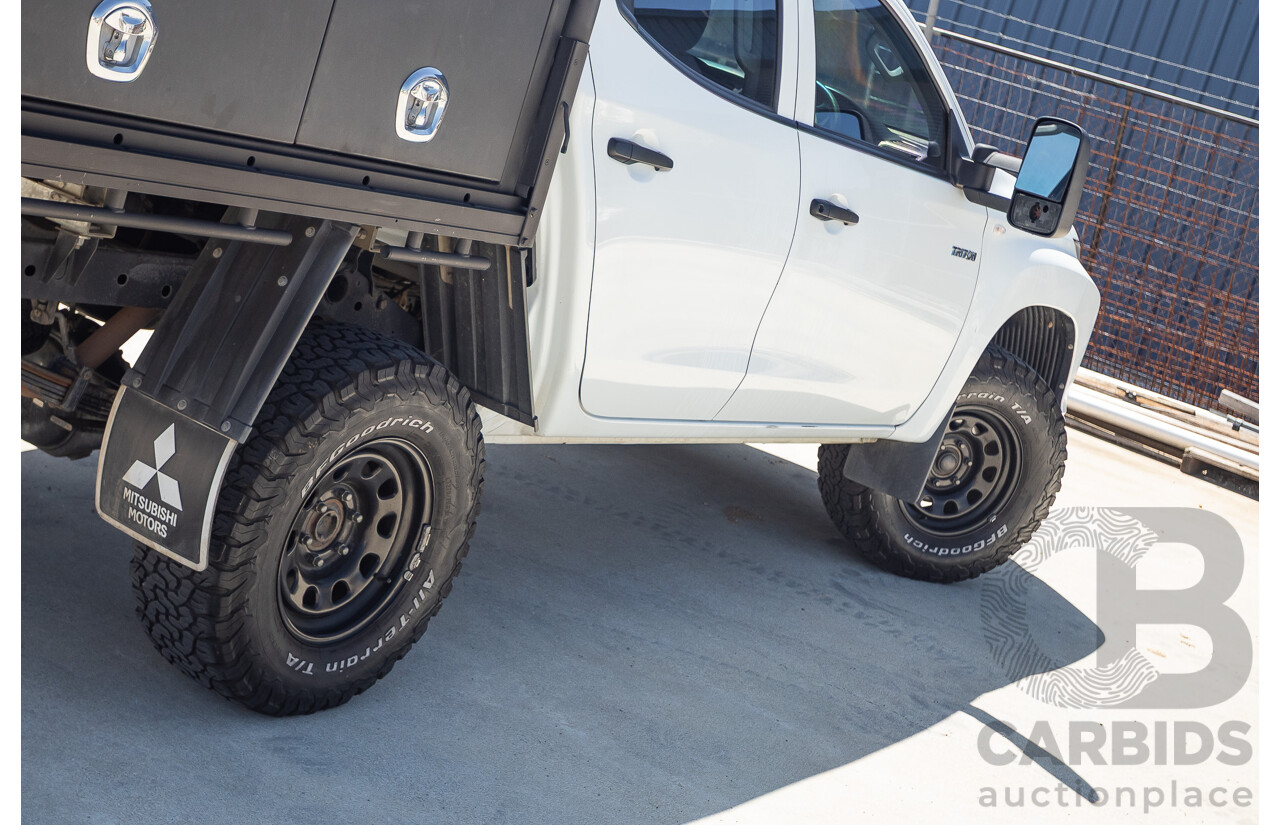07/2019 Mitsubishi Triton GLX (4x4) MR MY19 C/Chas White 2.4L