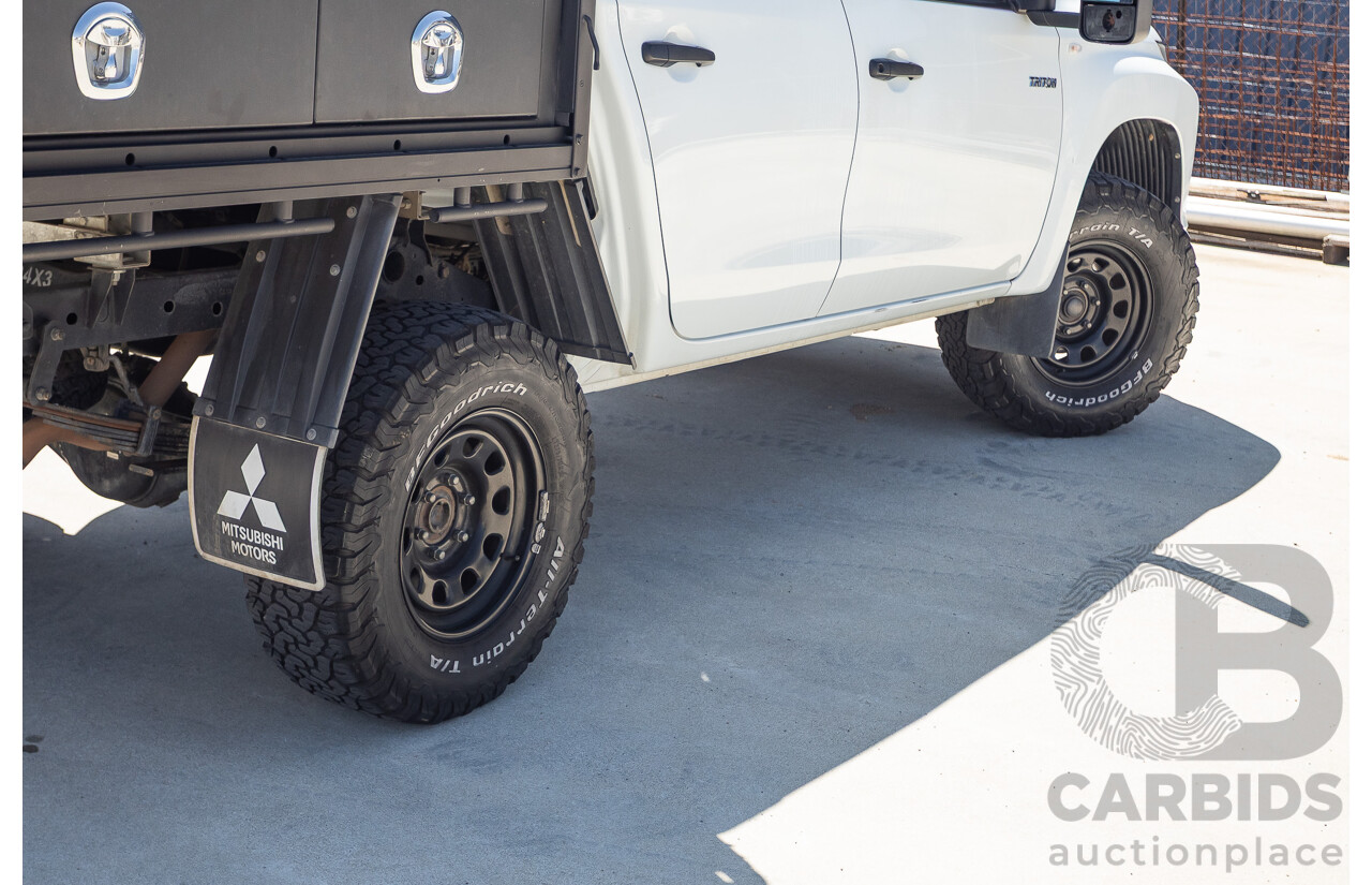 07/2019 Mitsubishi Triton GLX (4x4) MR MY19 C/Chas White 2.4L