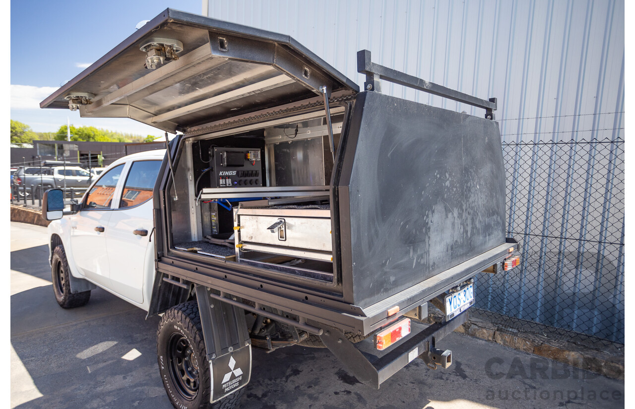 07/2019 Mitsubishi Triton GLX (4x4) MR MY19 C/Chas White 2.4L