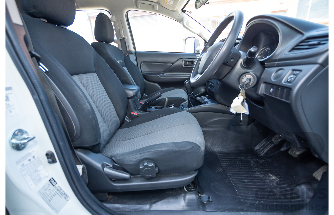 07/2019 Mitsubishi Triton GLX (4x4) MR MY19 C/Chas White 2.4L