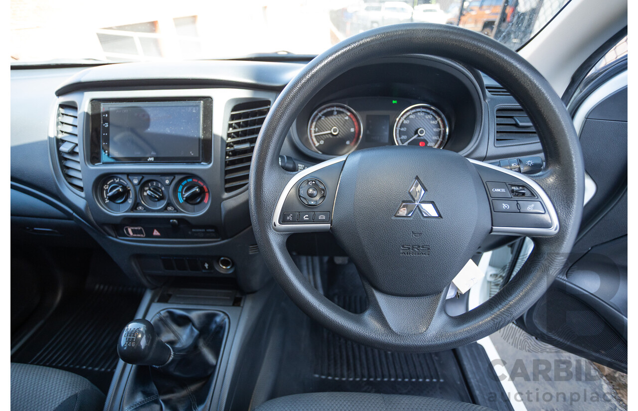 07/2019 Mitsubishi Triton GLX (4x4) MR MY19 C/Chas White 2.4L