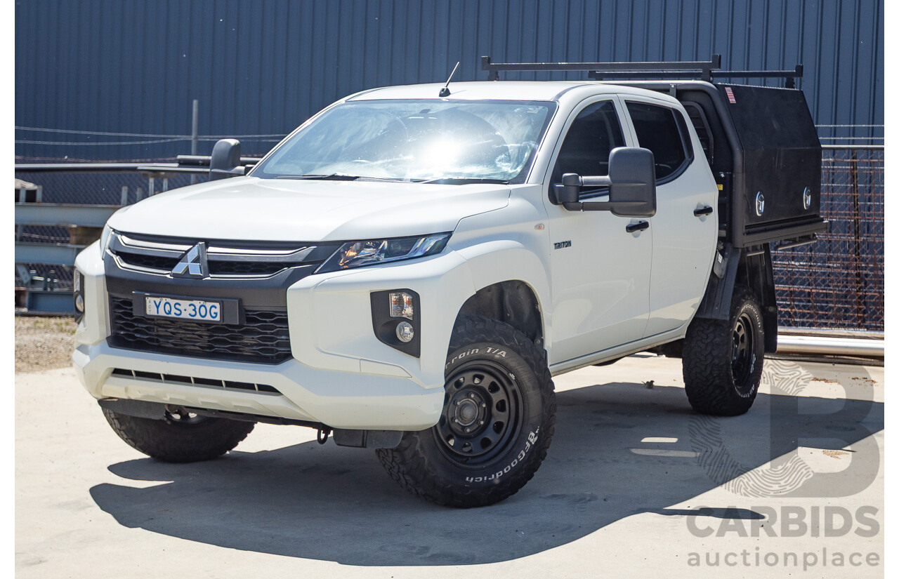 07/2019 Mitsubishi Triton GLX (4x4) MR MY19 C/Chas White 2.4L