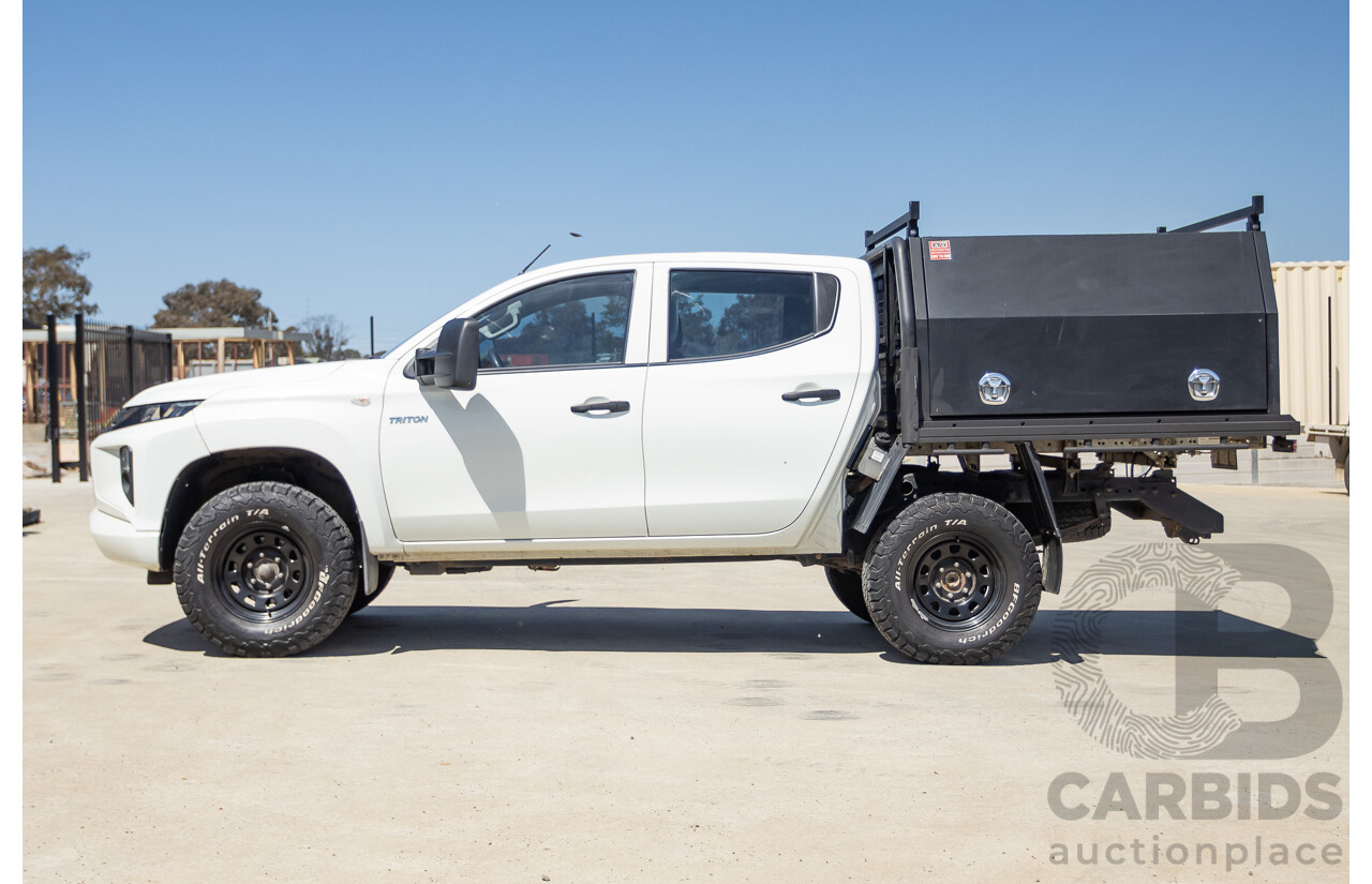 07/2019 Mitsubishi Triton GLX (4x4) MR MY19 C/Chas White 2.4L