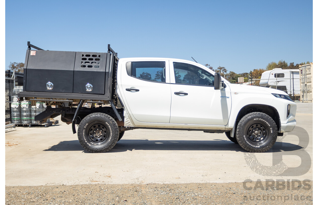 07/2019 Mitsubishi Triton GLX (4x4) MR MY19 C/Chas White 2.4L