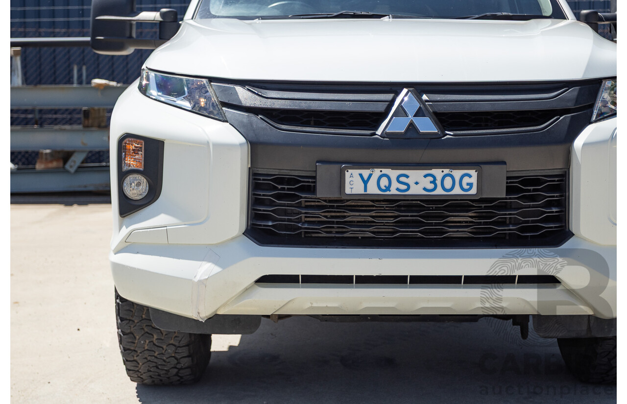 07/2019 Mitsubishi Triton GLX (4x4) MR MY19 C/Chas White 2.4L