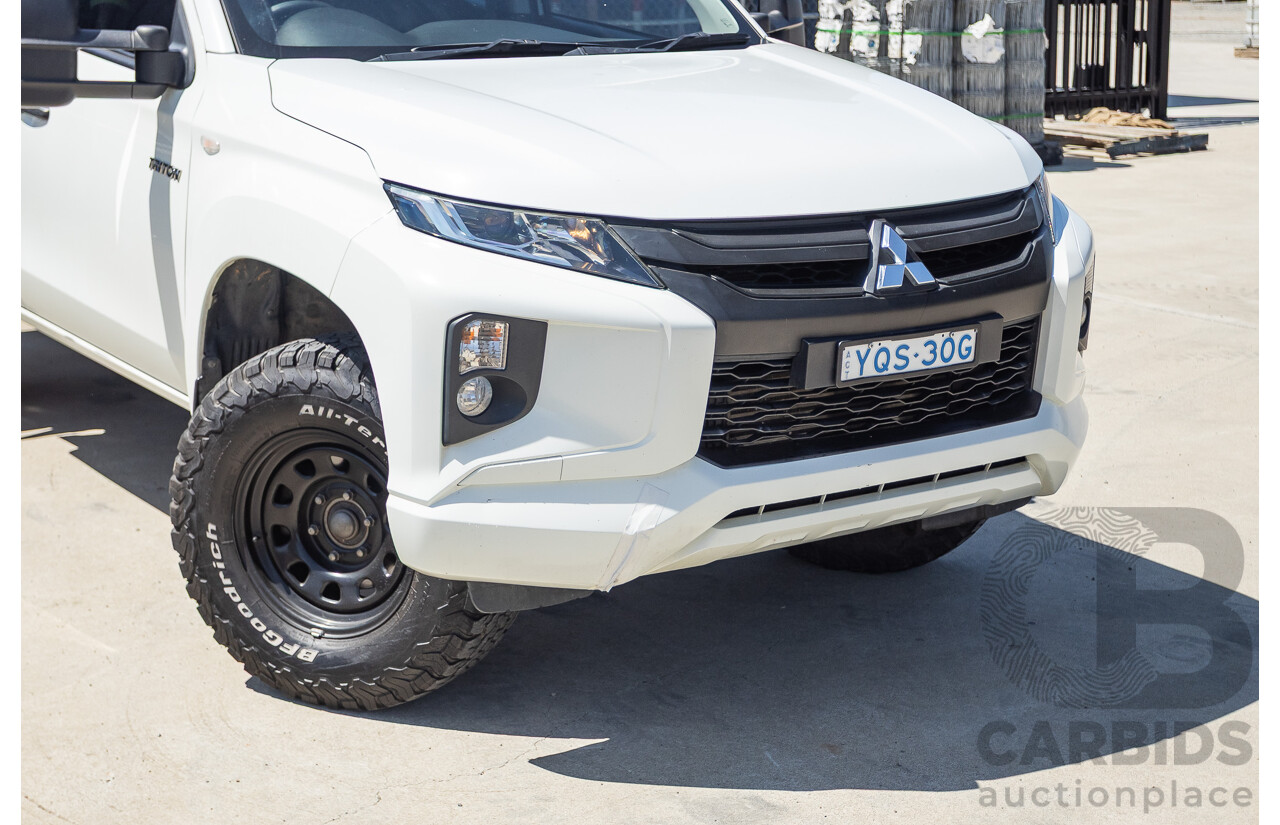 07/2019 Mitsubishi Triton GLX (4x4) MR MY19 C/Chas White 2.4L