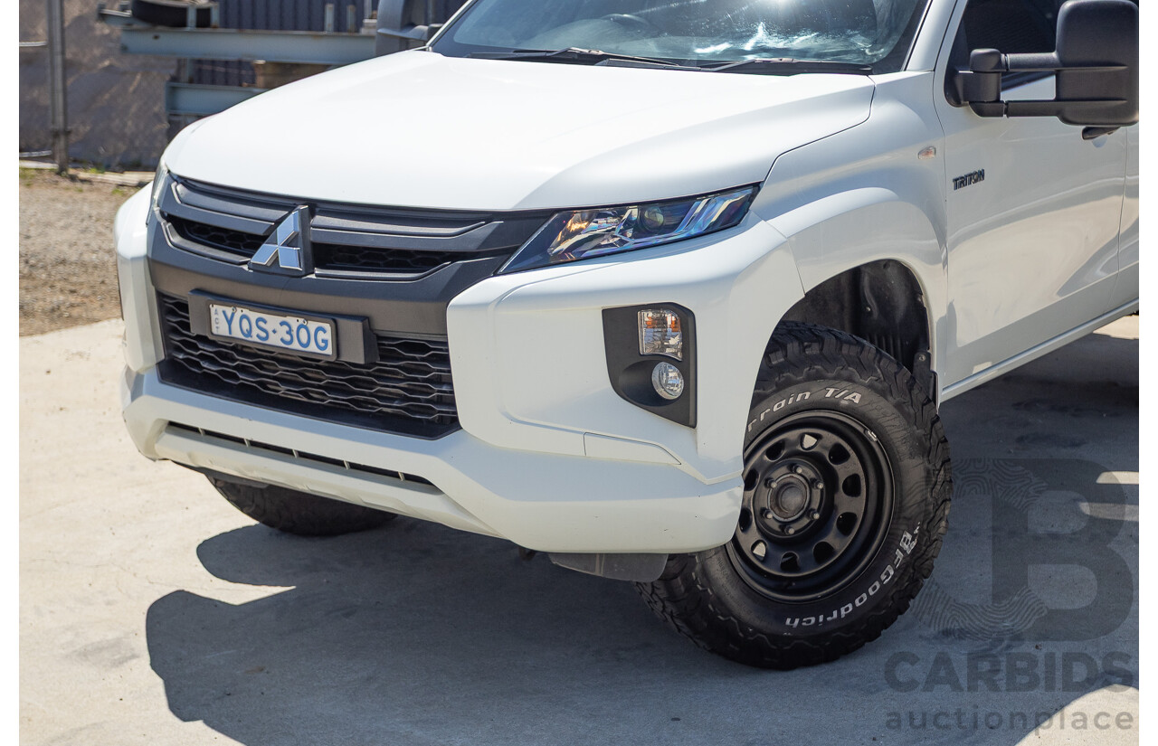 07/2019 Mitsubishi Triton GLX (4x4) MR MY19 C/Chas White 2.4L