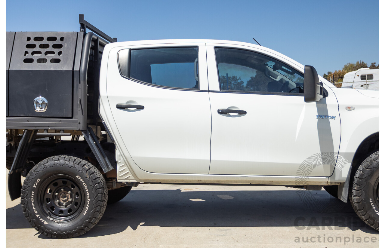 07/2019 Mitsubishi Triton GLX (4x4) MR MY19 C/Chas White 2.4L