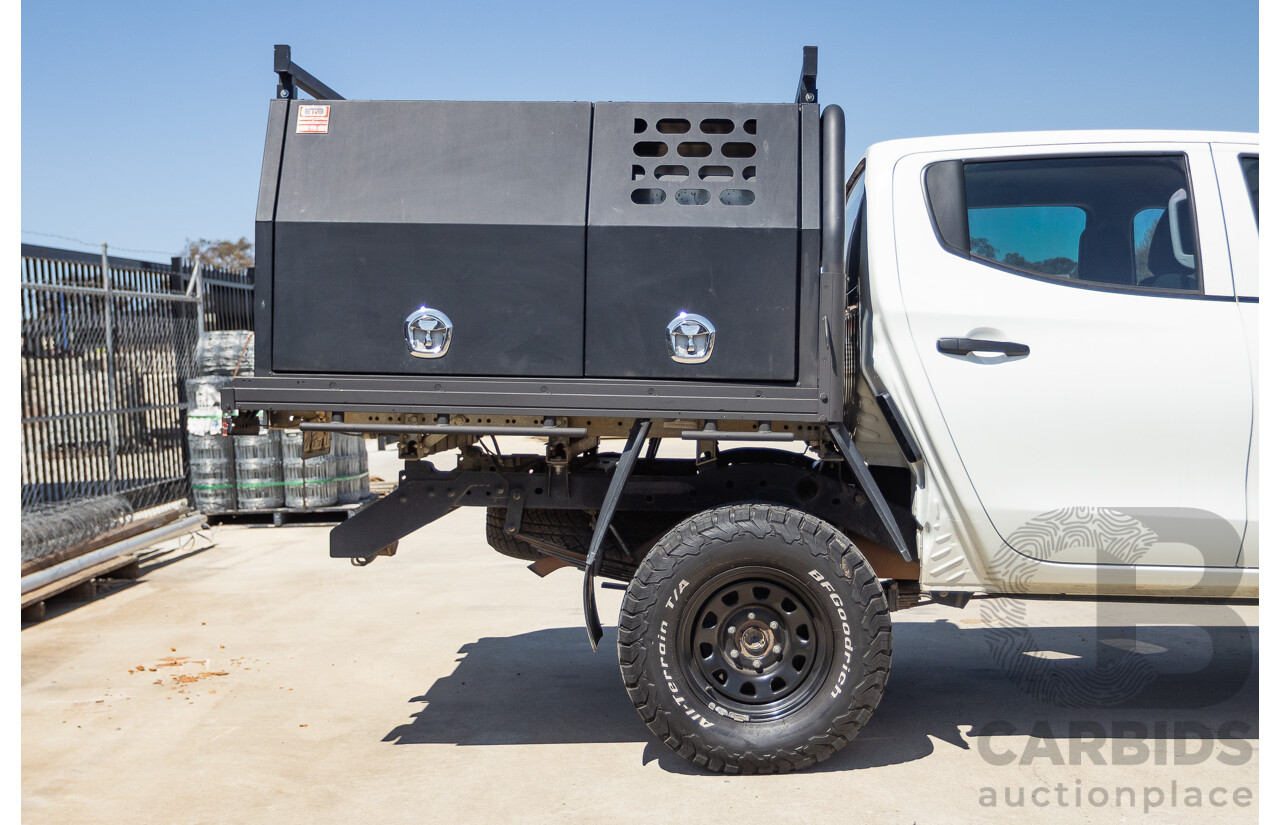 07/2019 Mitsubishi Triton GLX (4x4) MR MY19 C/Chas White 2.4L