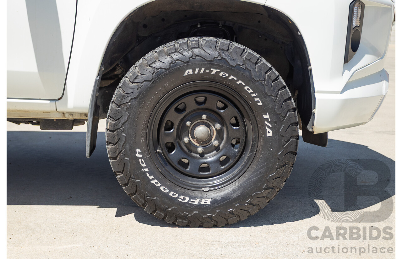 07/2019 Mitsubishi Triton GLX (4x4) MR MY19 C/Chas White 2.4L