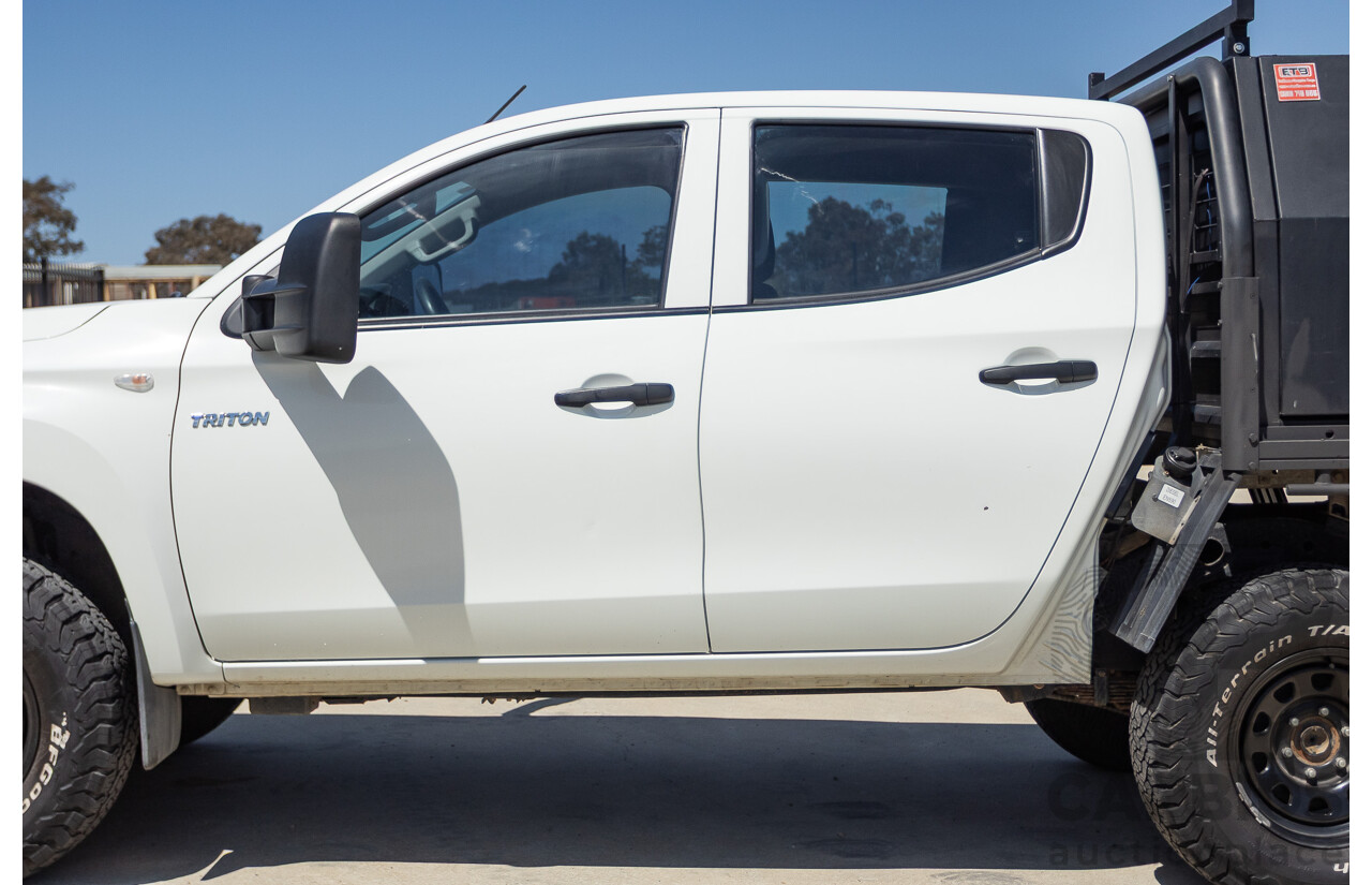 07/2019 Mitsubishi Triton GLX (4x4) MR MY19 C/Chas White 2.4L