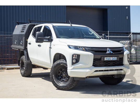 07/2019 Mitsubishi Triton GLX (4x4) MR MY19 C/Chas White 2.4L