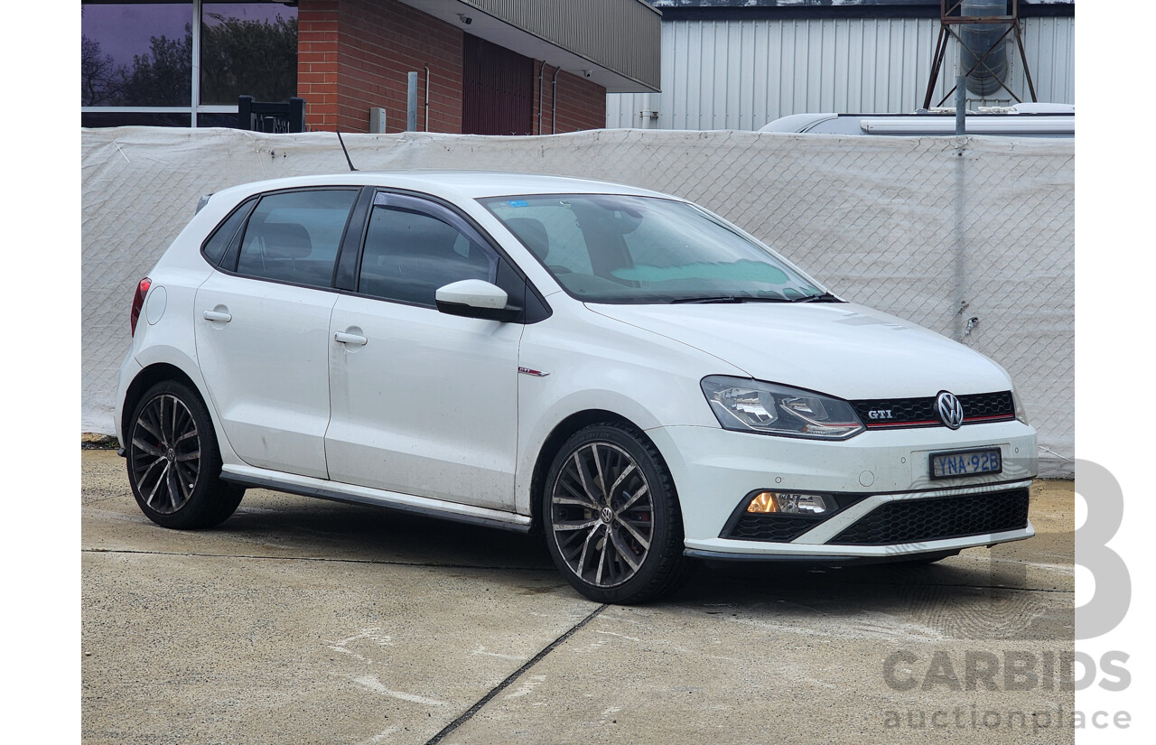 4/2015 Volkswagen Polo GTi 6R MY15 5d Hatchback White 1.8L