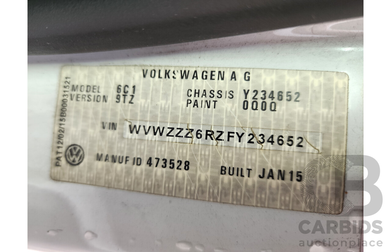 4/2015 Volkswagen Polo GTi 6R MY15 5d Hatchback White 1.8L