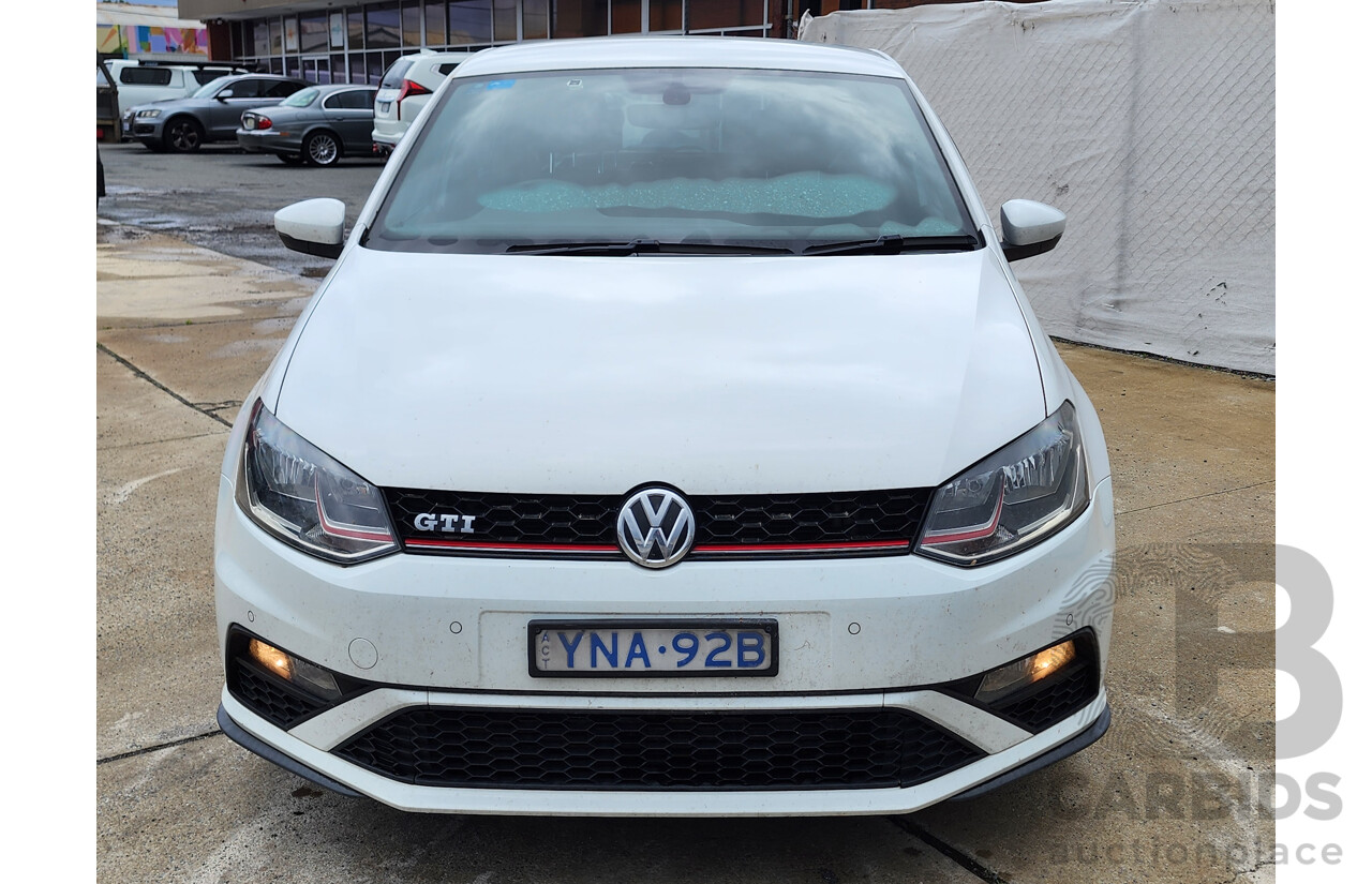 4/2015 Volkswagen Polo GTi 6R MY15 5d Hatchback White 1.8L