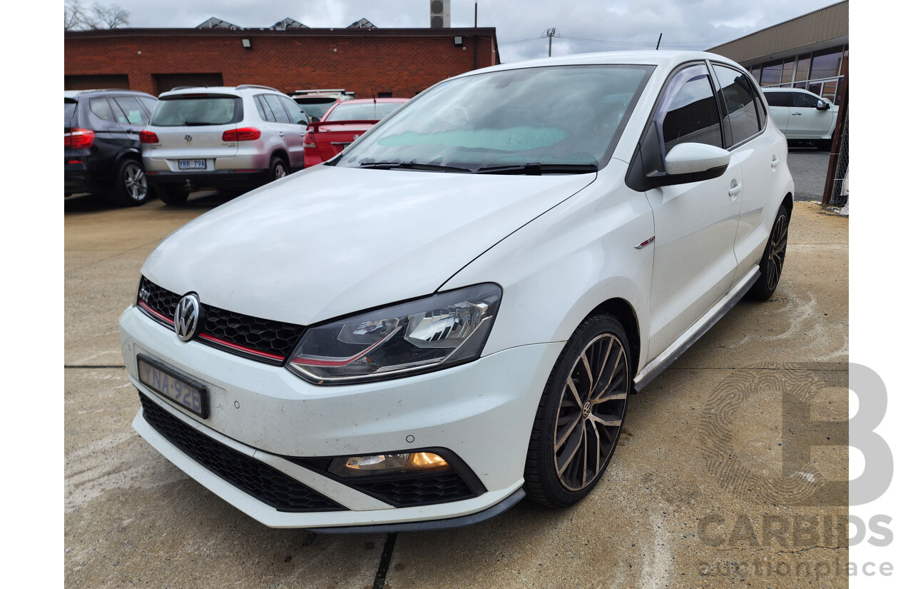 4/2015 Volkswagen Polo GTi 6R MY15 5d Hatchback White 1.8L
