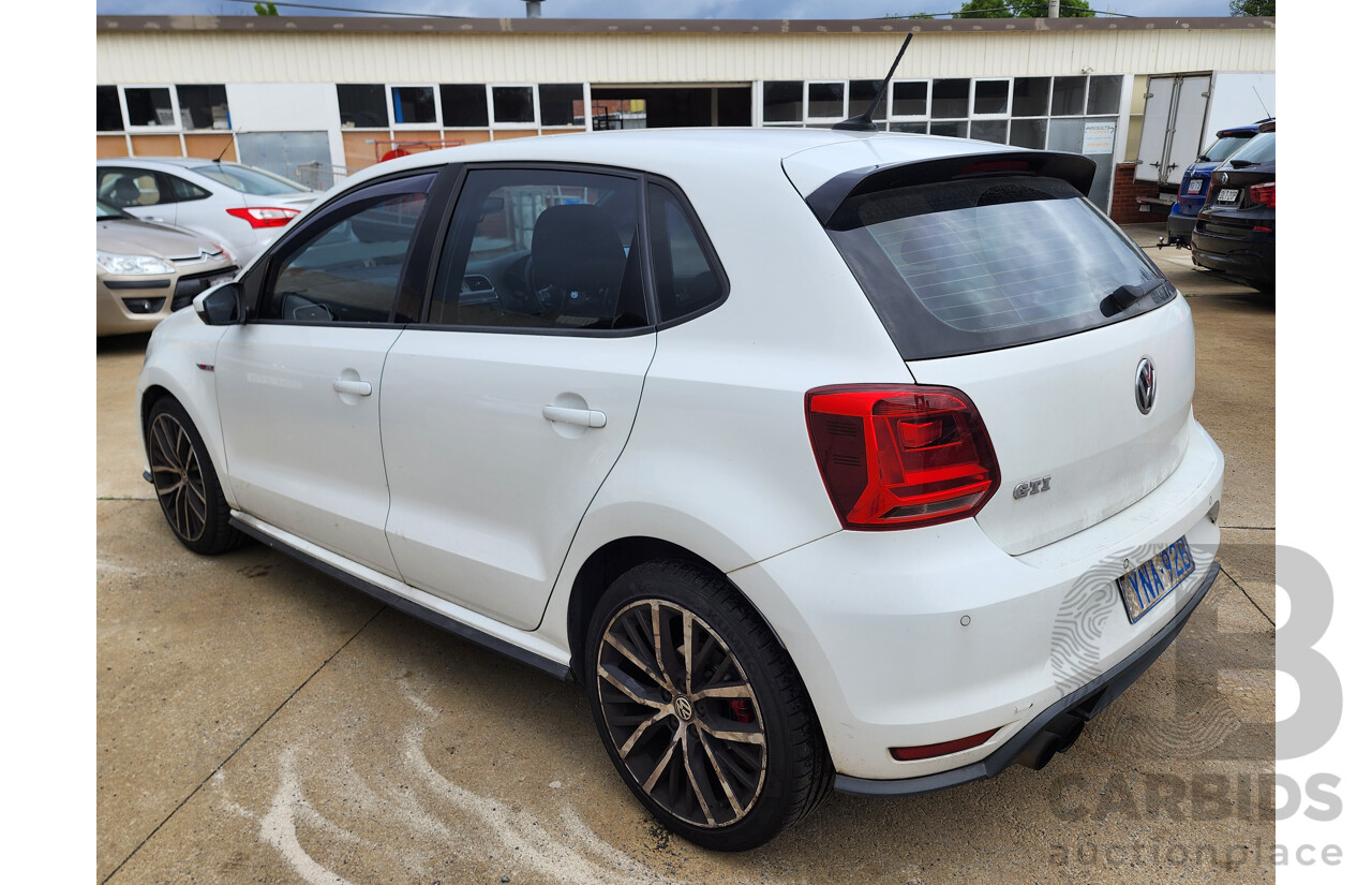 4/2015 Volkswagen Polo GTi 6R MY15 5d Hatchback White 1.8L