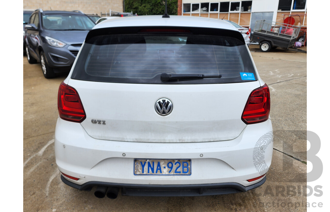 4/2015 Volkswagen Polo GTi 6R MY15 5d Hatchback White 1.8L